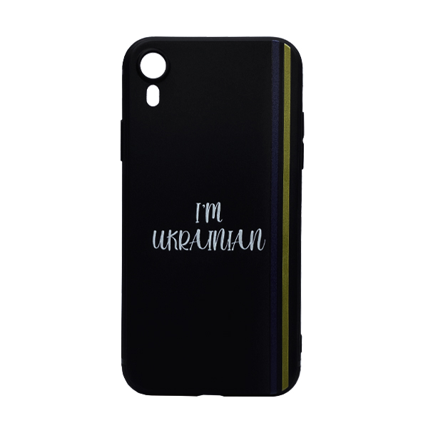 Чохол Wave We are Ukraine Case iPhone XR Black I`m Ukrainian with Camera Lens