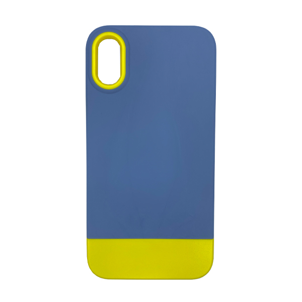 Чохол Bichromatic для Apple iPhone X/XS Blue/Yellow