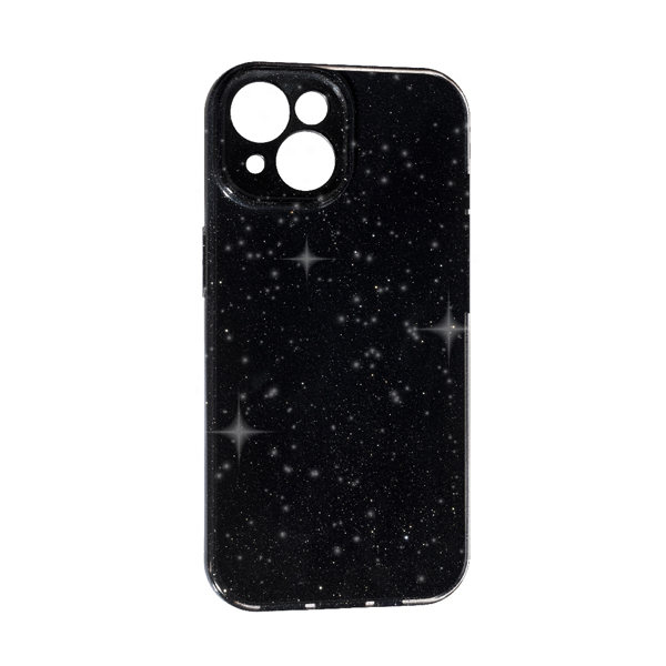 Чохол Silicon Shiny Case iPhone 15 Glitter Black