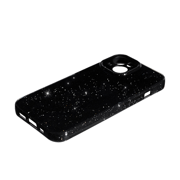 Чохол Silicon Shiny Case iPhone 15 Glitter Black