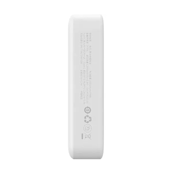 Зовнішній акумулятор Baseus Magnetic Mini Wireless Overseas Edition 20W 10000 mAh White (PPCX070002)