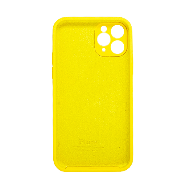 Чехол Soft Touch для Apple iPhone 11 Pro Yellow with Camera Lens Protection Square