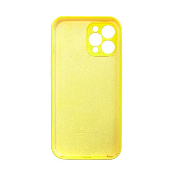 Чехол Soft Touch для Apple iPhone 11 Pro Max Yellow with Camera Lens Protection Square