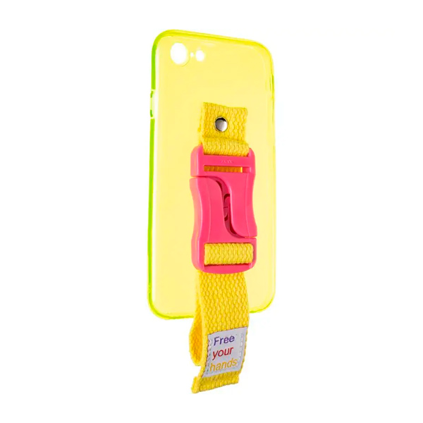 Чехол накладка Free Your Hands Sport Case для iPhone 7/8/SE Yellow