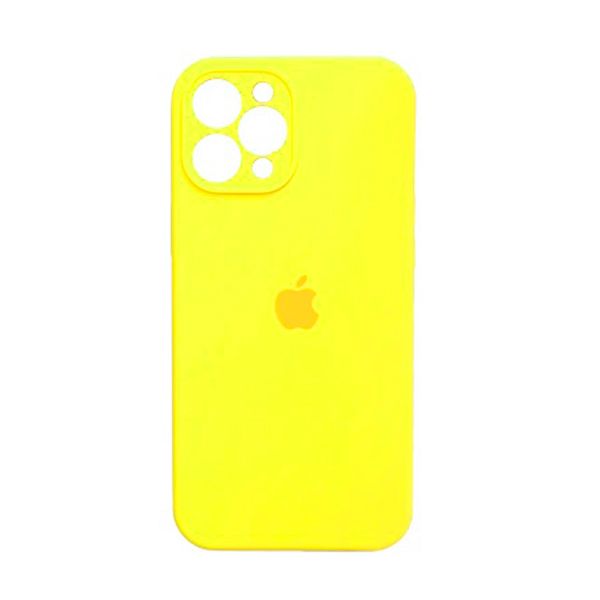 Чехол Original Soft Touch Case for iPhone 11 Pro Yellow with Camera Lens