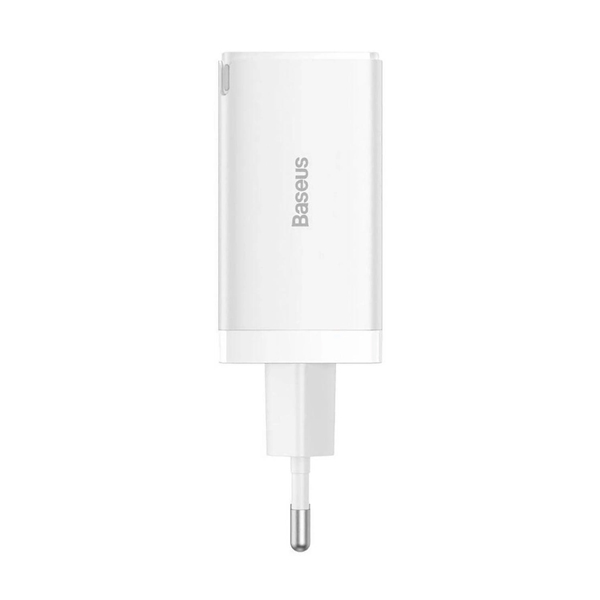 МЗП Baseus GaN3 Pro Fast Charger 2xType-C+USB 65W White (CCGP050102)