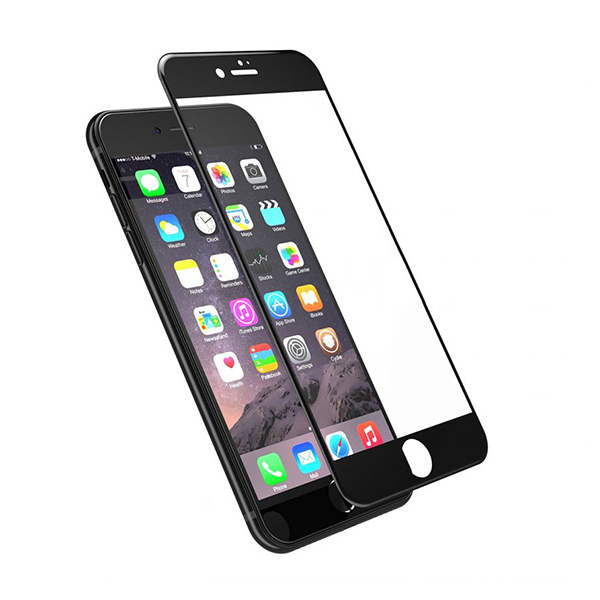 Захисне скло для iPhone 6/6S 3D Black (тех.пак)