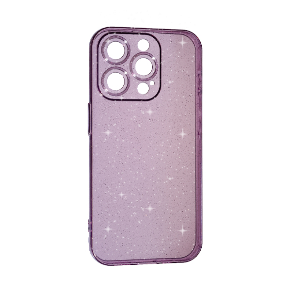 Чохол Silicon Shiny Case iPhone 13 Pro Glitter Clear/Lilac Pride