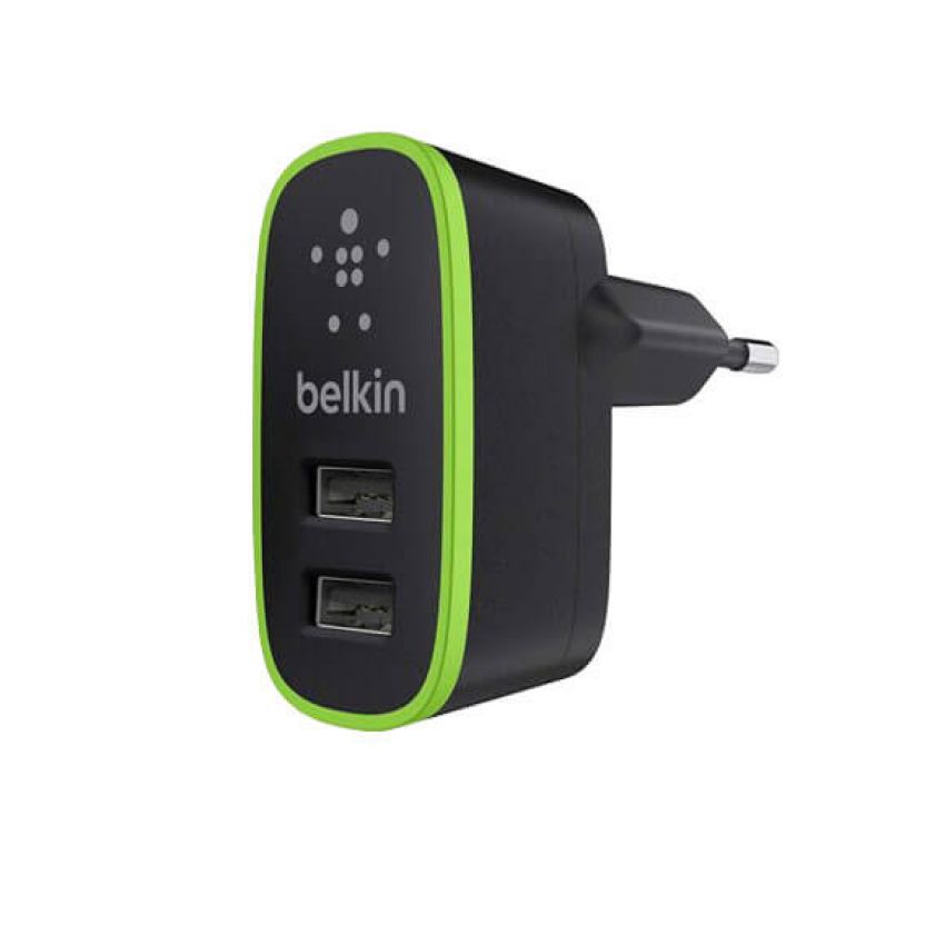 СЗУ Belkin USB 1A+2.1A F8J052 Black