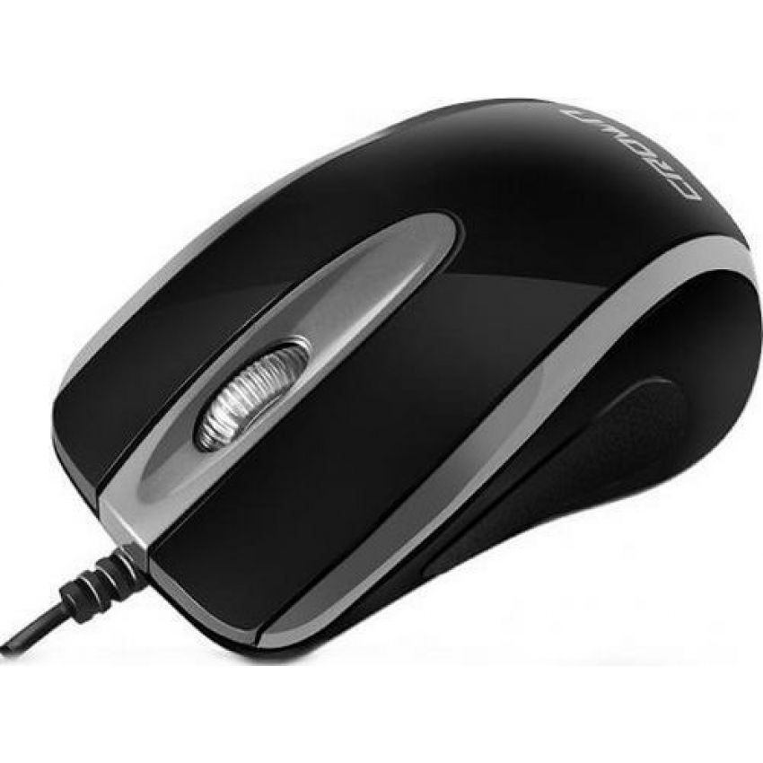Проводная мышь Crown CMM-14 Black/Silver USB
