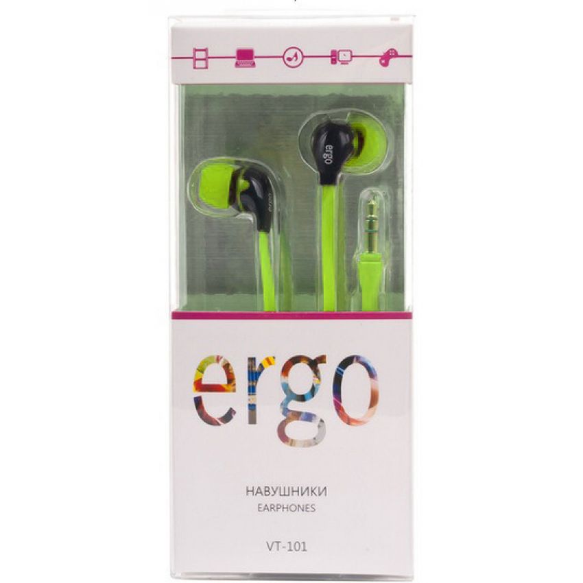 Наушники ERGO Ear VT-101 Green
