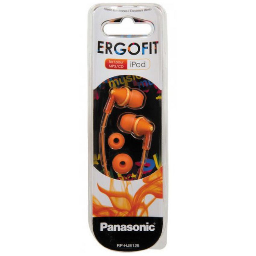 Наушники PANASONIC RP-HJE125E-D (Orange)