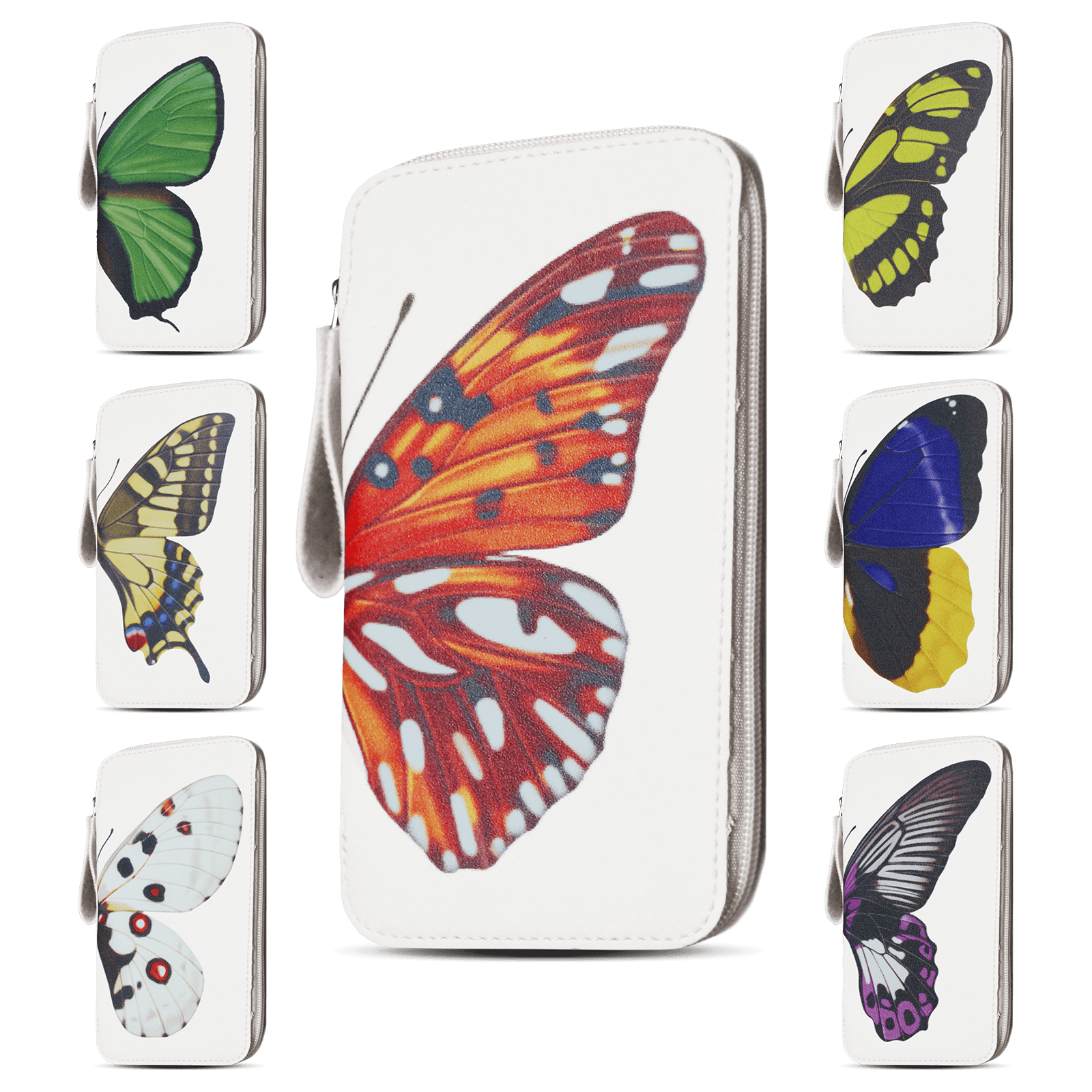 Сумка кожаная Бабочка (размер №6)/8*14.6 Butterfly