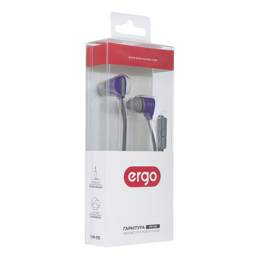 Наушники ERGO Ear VM-110 Violet