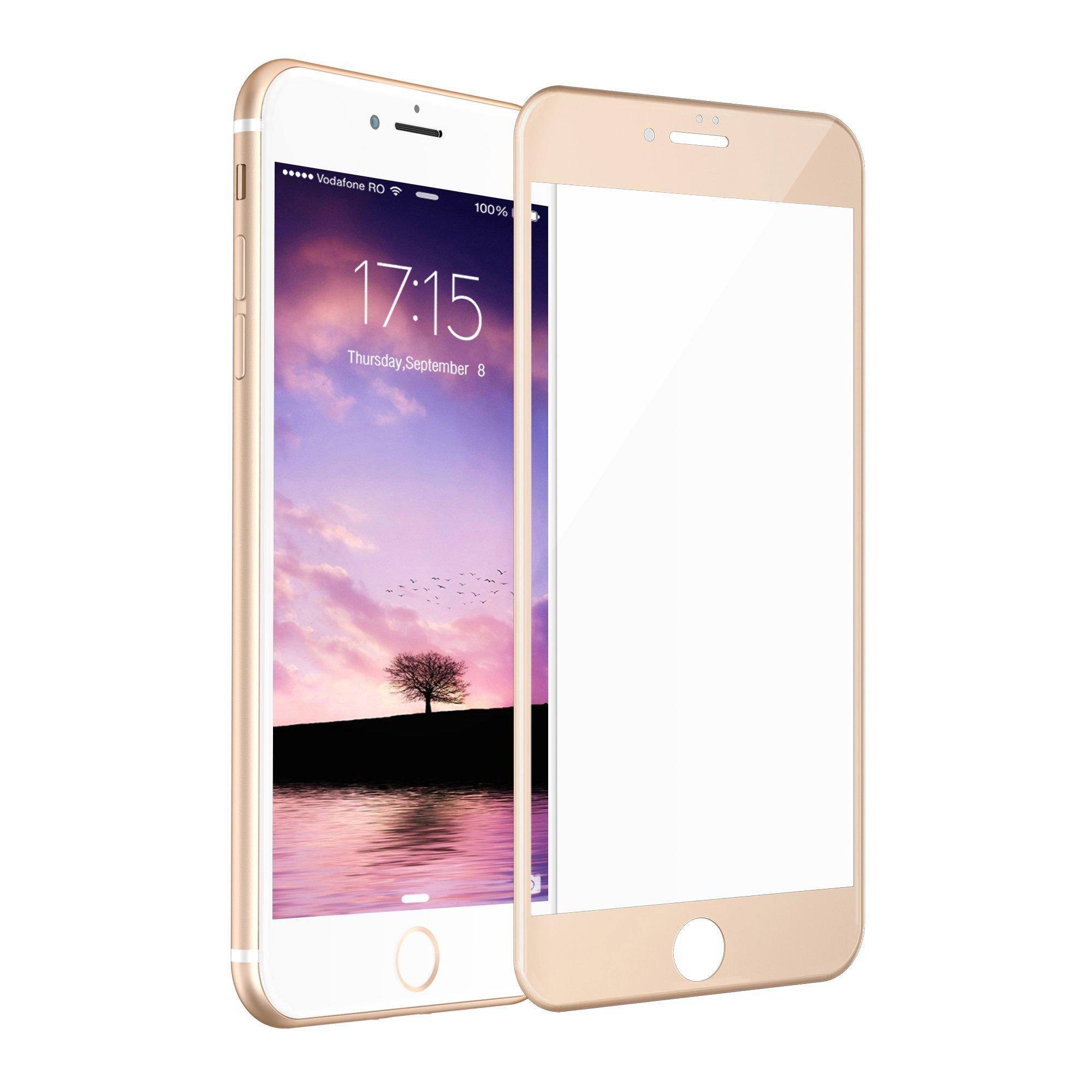 Защитное стекло для iPhone 7/8/SE 2020 3D Gold