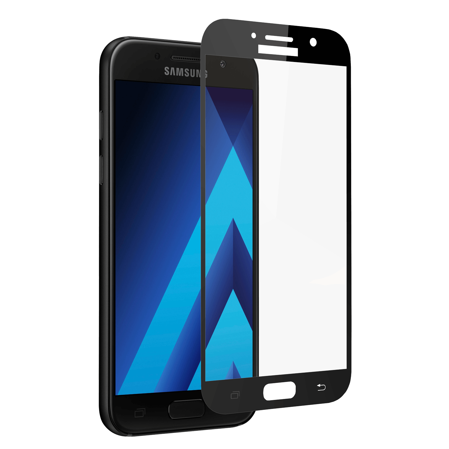 Защитное стекло для Samsung A3-2017/A320 2D Black