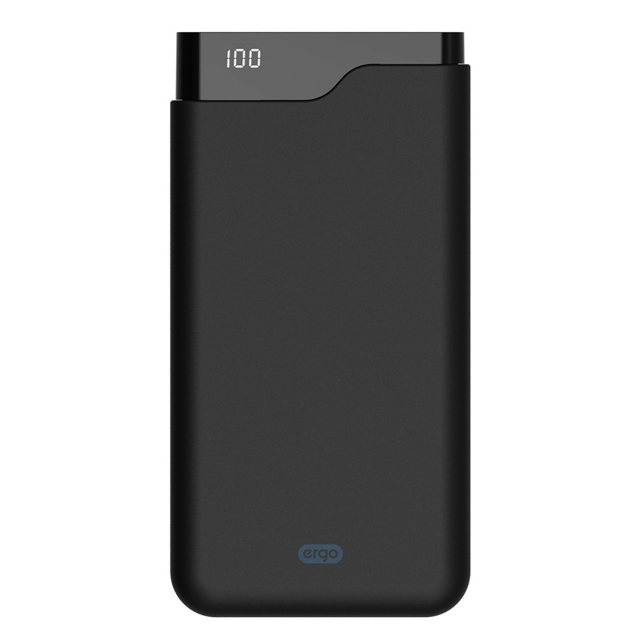 Внешний аккумулятор Ergo LI-U6 Type-C (12000mAh) Rubber Black