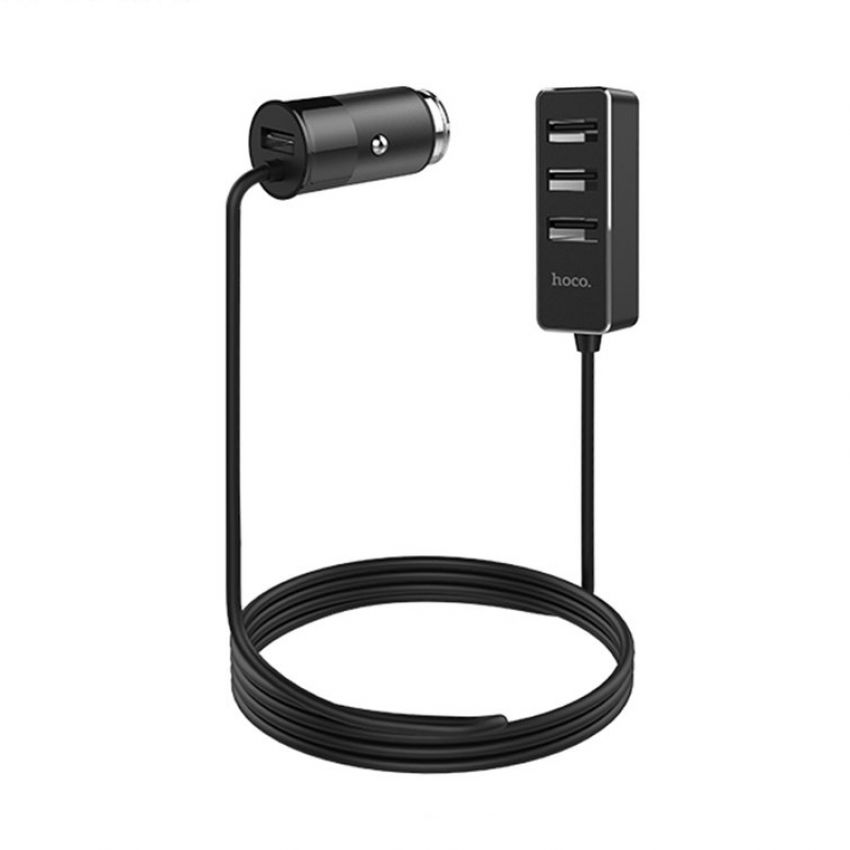 АЗУ Hoco Z17B with Extender 4USB 5.5A Black