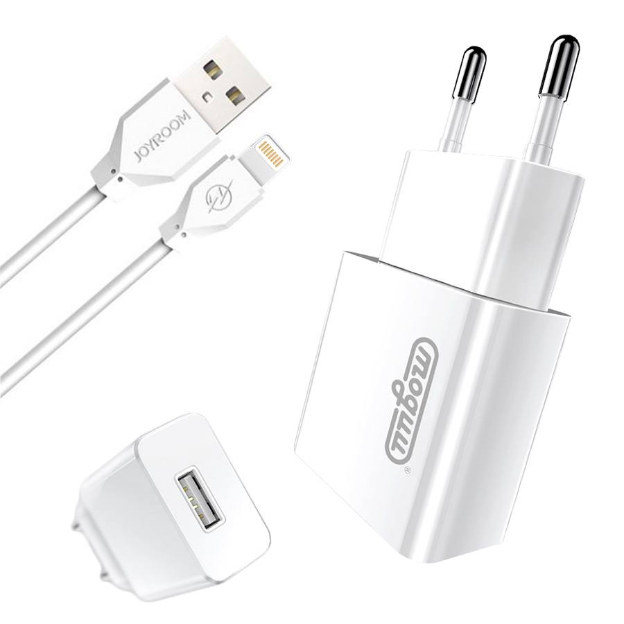 СЗУ Joyroom MGL-001 2.1A + Lightning cable White