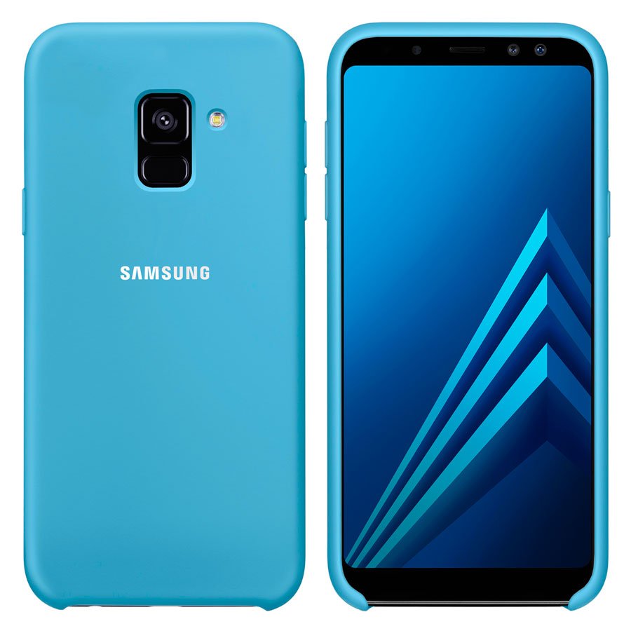 Чехол Original Soft Touch Case for Samsung A6 Plus 2018/A605 Blue