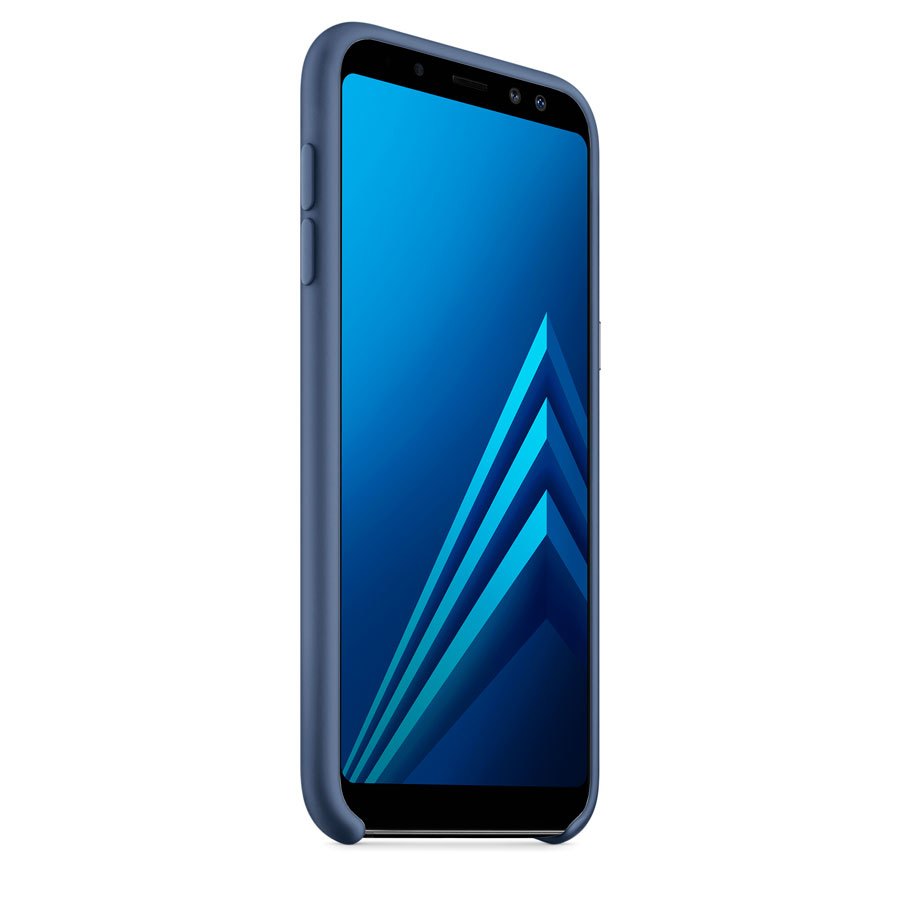 Чехол Original Soft Touch Case for Samsung A8 Plus-2018/A730 Dark Blue