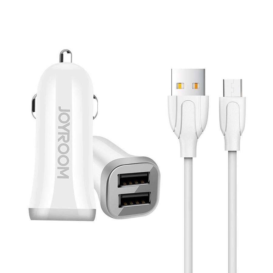 AЗУ Joyroom C-M216 2USB 3.1A + Micro USB White