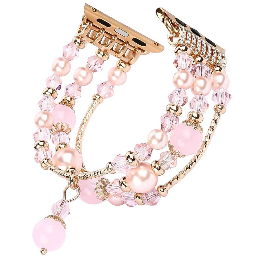 Ремешок для Apple Watch 38mm/40mm Crystal Jewelry Watch Band Gold