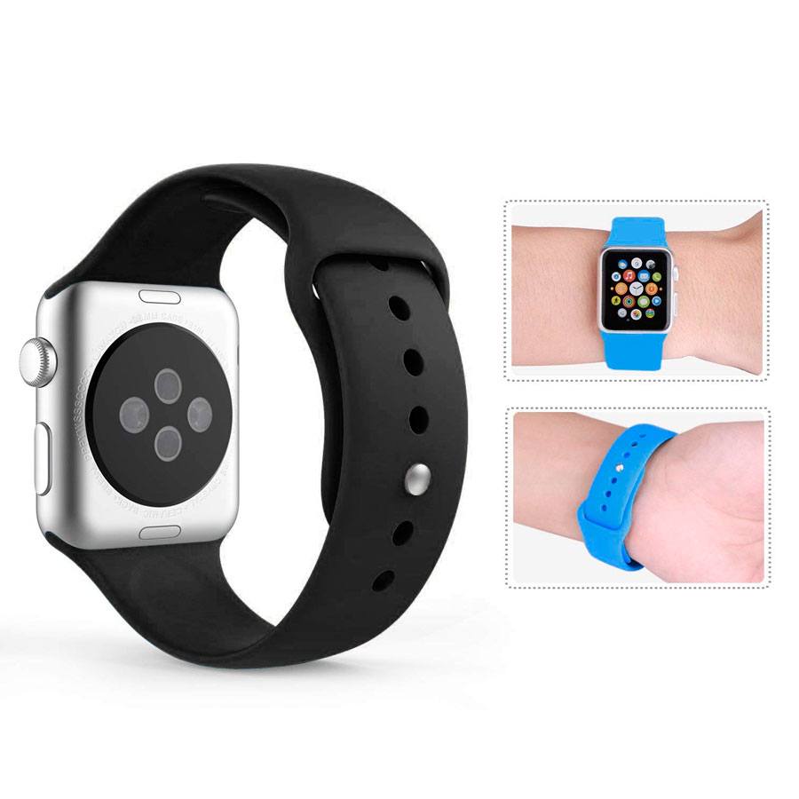 Ремешок для Apple Watch 38mm/40mm Silicone Watch Band Black