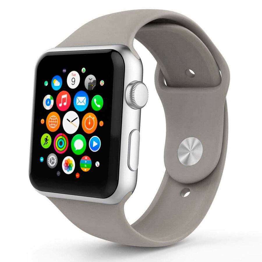 Ремешок для Apple Watch 38mm/40mm Silicone Watch Band Concrete