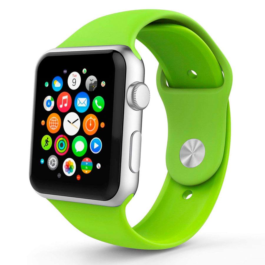 Ремешок для Apple Watch 38mm/40mm Silicone Watch Band Green