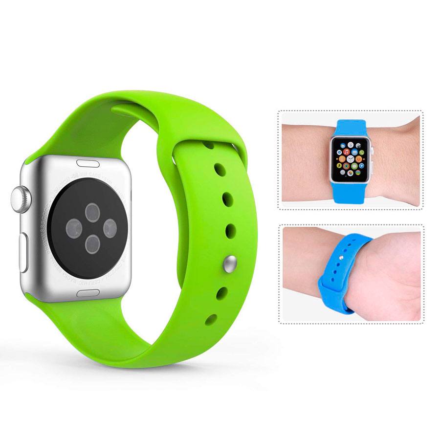 Ремешок для Apple Watch 38mm/40mm Silicone Watch Band Green