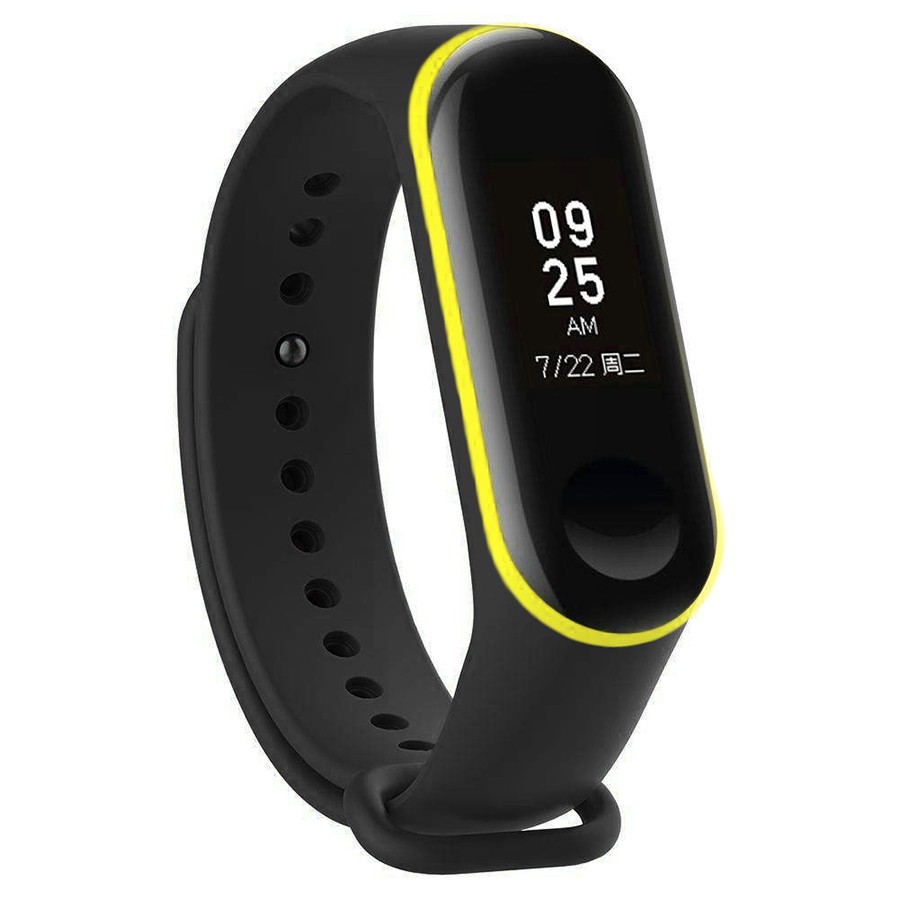 Ремешок для браслета Xiaomi Mi Band 3/4 Original Black/Yellow