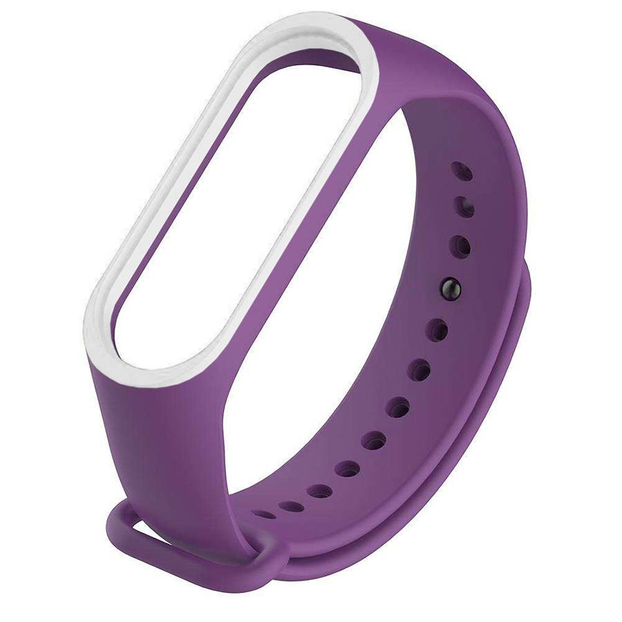 Ремешок для браслета Xiaomi Mi Band 3/4 Original Purple/White