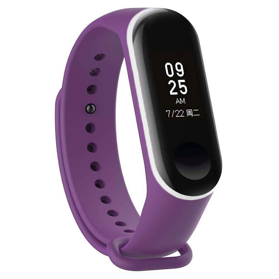 Ремешок для браслета Xiaomi Mi Band 3/4 Original Purple/White
