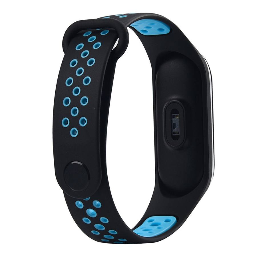 Ремешок для браслета Xiaomi Mi Band 3/4 Sport Black/Blue