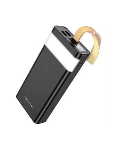 Зовнішній акумулятор Borofone BJ18 LED Lamp (20000 mAh) Black