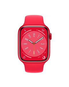 Смарт-годинник. Apple Watch Series 8 GPS 41mm Red Aluminum Case with Red Sport Band (MQFL3)