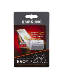 Карта памяти Samsung 256 GB microSDXC Class 10 UHS-I U3 EVO Plus + SD Adapter MB-MC256HA
