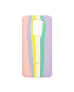 Чехол Silicone Cover Full Rainbow для Xiaomi Redmi Note 9/Redmi 10x Pink/Lilac