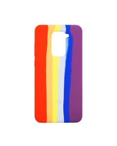 Чохол Silicone Cover Full Rainbow для Xiaomi Redmi Note 9/Redmi 10x Red/Violet