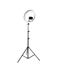 Набір для блогерів 2 в 1 кільцева лампа 30 см Ring Fill Light LED QX300 + тренога 2.1m Black