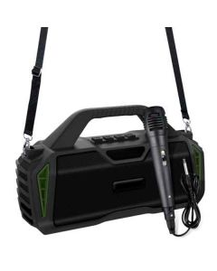 Портативна Bluetooth колонка New Rixing NR6011M + мікрофон Black/Green