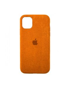 Чехол Alcantara для Apple iPhone 12/12 Pro Orange