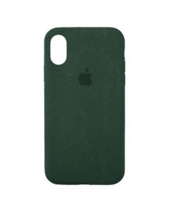 Чохол Alcantara для Apple iPhone X/XS Pine Green