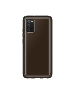 Чехол накладка Samsung A025 Galaxy A02s Soft Clear Cover Black (EF-QA025TBEG)