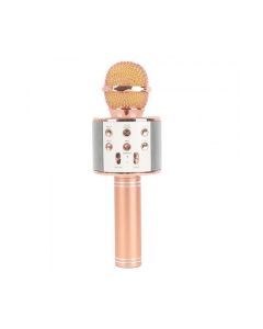 Портативная Bluetooth колонка-микрофон Wster WS-858 Rose Gold