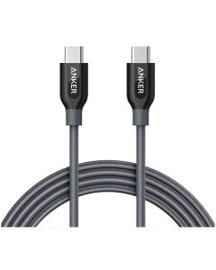 Кабель Anker Powerline+ V3 USB-C to USB-C 2.0 1.8m Gray (A81880A1)