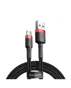 Кабель Baseus Cafule Cable USB Type-C 2.4A 2m Black/Red