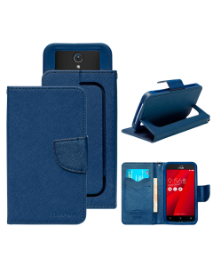 Чохол книжка Goospery Fancy Diary 5.5 дюймів Blue/Dark Blue