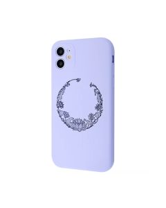 Чохол Wave Minimal Art Case для Apple iPhone 12 with MagSafe Light Purple/Lotus